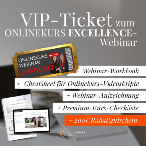 VIP-TICKET zum Onlinekurs-Webinar